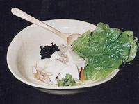 自家製豆腐サラダ（バオ包み）